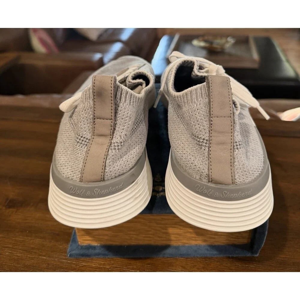 Wolf & Shepherd Supreme Knit Derby Soft Shoes Comfort Mens Size 9 M Gray White